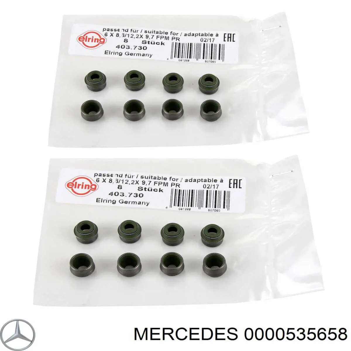 Uszczelniacz zaworu dolotowego/wylotowego, zestaw na silnik Mercedes 0000535658 cena, od 5,16 USD