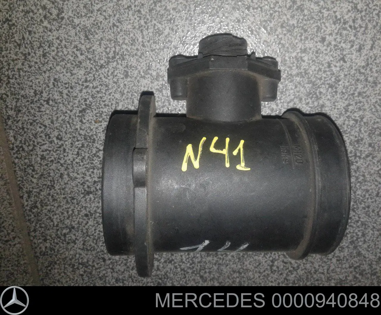Do koszyka 0000940848 Mercedes Czujnik przepływu powietrza, przepływomierz powietrza M.A.F.