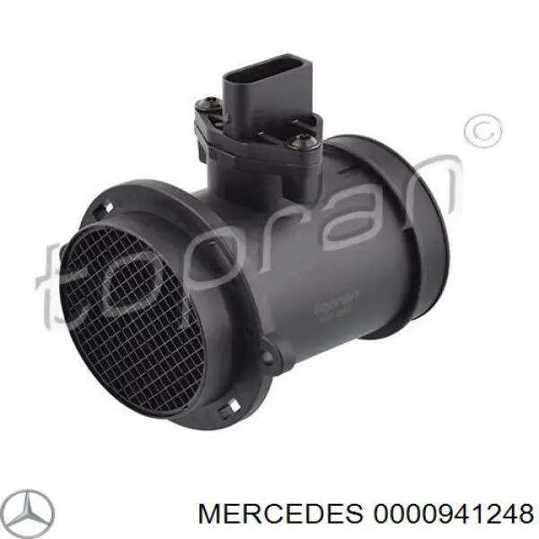 Czujnik przepływu powietrza, przepływomierz powietrza M.A.F. Mercedes 0000941248 cena, od 50,35 USD