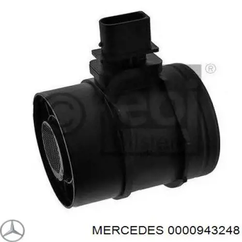0000943248 Mercedes Czujnik przepływu powietrza, przepływomierz powietrza M.A.F.