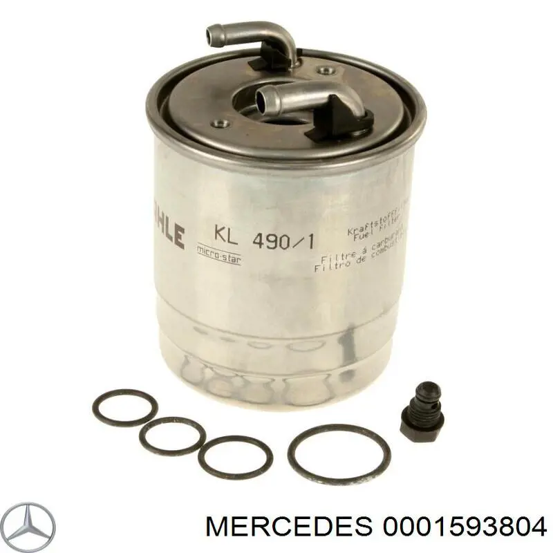 0001593804 Mercedes Podgrzewacz paliwa w filtrze