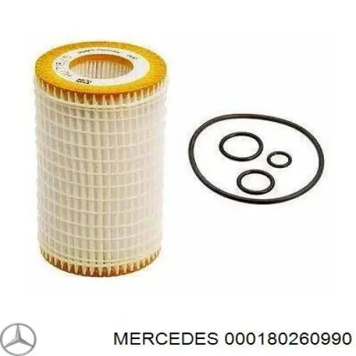 Filtr oleju Mercedes 000180260990 cena, od 7,56 USD