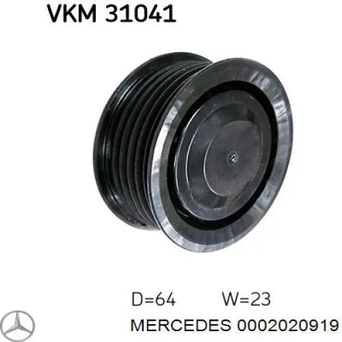 Rolka prowadząca, kierunkowa paska napędowego Mercedes 0002020919 cena, od 8,26 USD