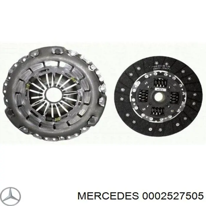 Do koszyka 0002527505 Mercedes Zestaw sprzęgła (3 części)