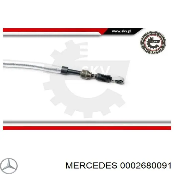 Linka zmiany biegów Mercedes 0002680091 cena, od 31,65 USD