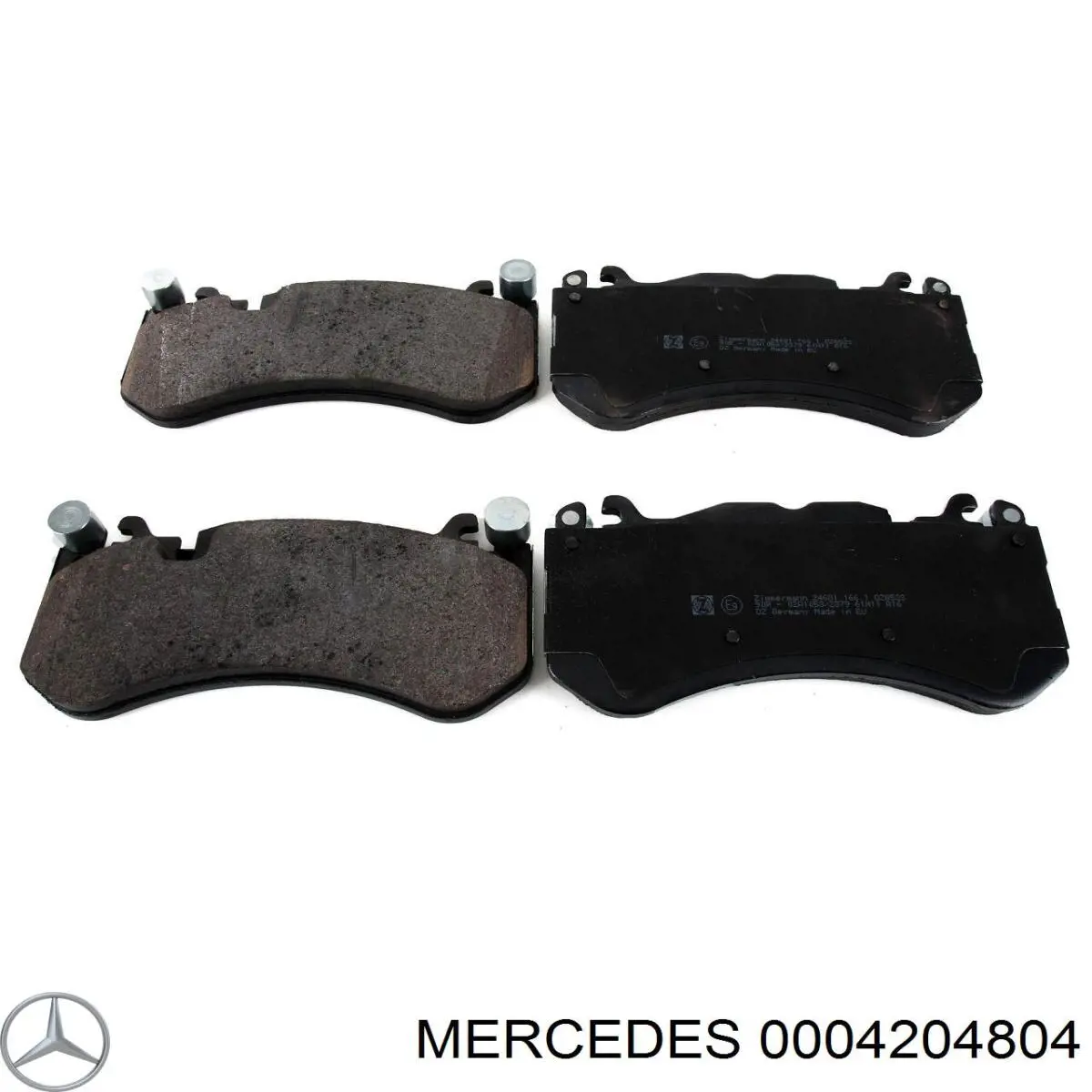Do koszyka 0004204804 Mercedes Klocki hamulcowe przednie tarczowe