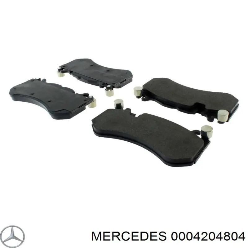 0004204804 Mercedes klocki hamulcowe przednie tarczowe