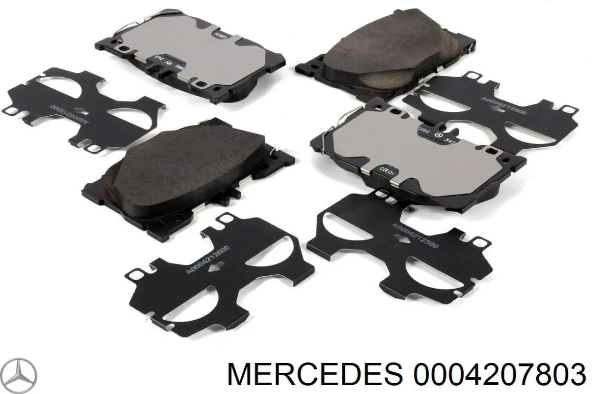 0004207803 Mercedes Okładziny (klocki) do hamulców tarczowych tylne