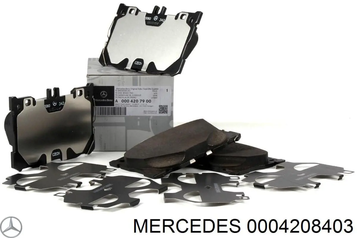Klocki hamulcowe przednie tarczowe Mercedes 0004208403 cena, od 49,86 USD