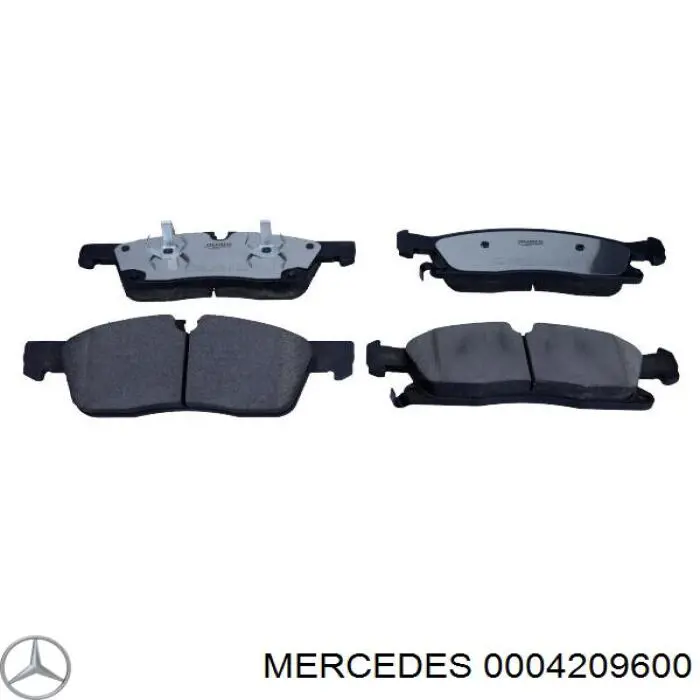Klocki hamulcowe przednie tarczowe Mercedes 0004209600 cena, od 42,93 USD
