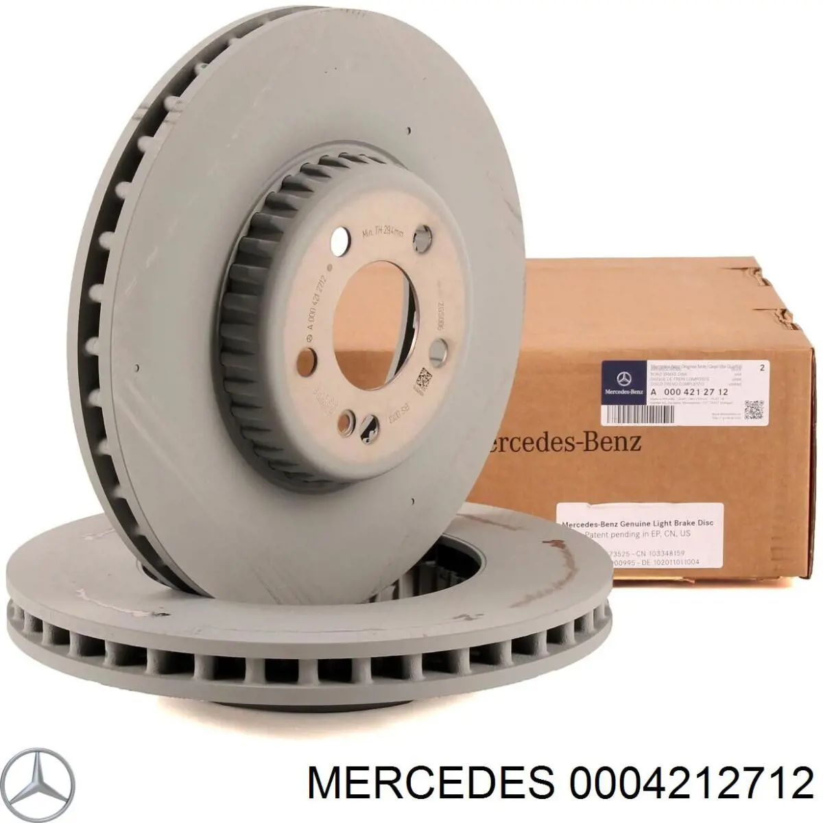 0004212712 Mercedes tarcza hamulcowa przednia