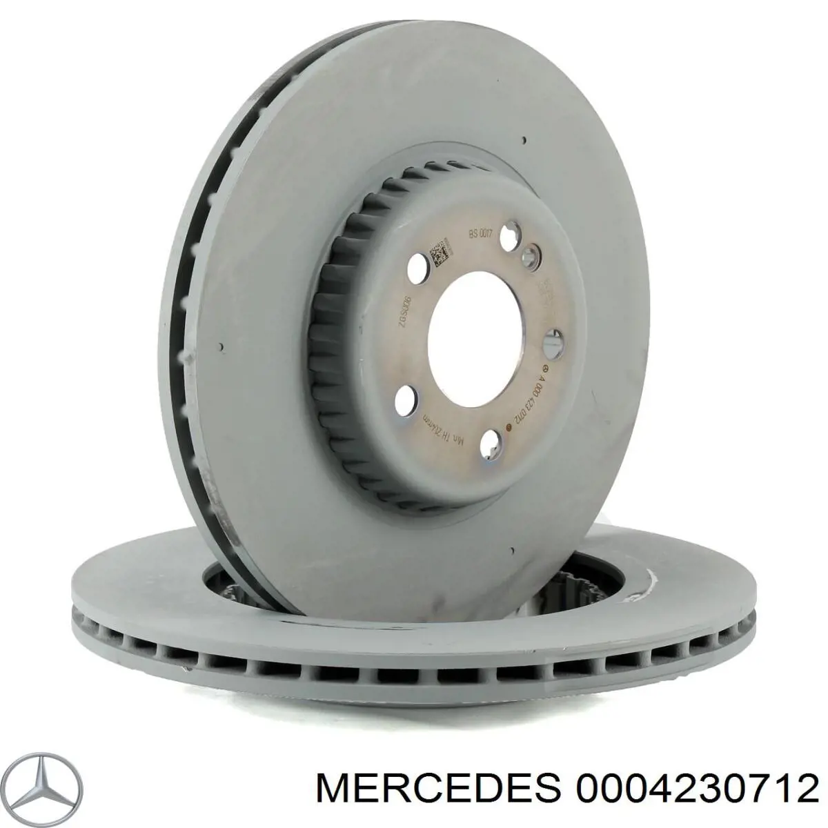 0004230712 Mercedes Tarcza hamulcowa tylna