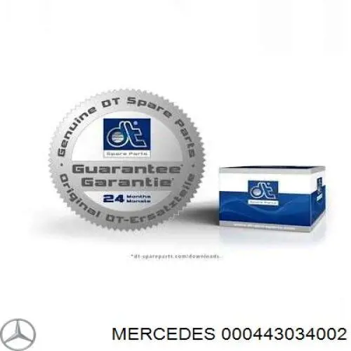 Do koszyka 000443034002 Mercedes Zaślepka głowicy cylindrów/bloku cylindrów