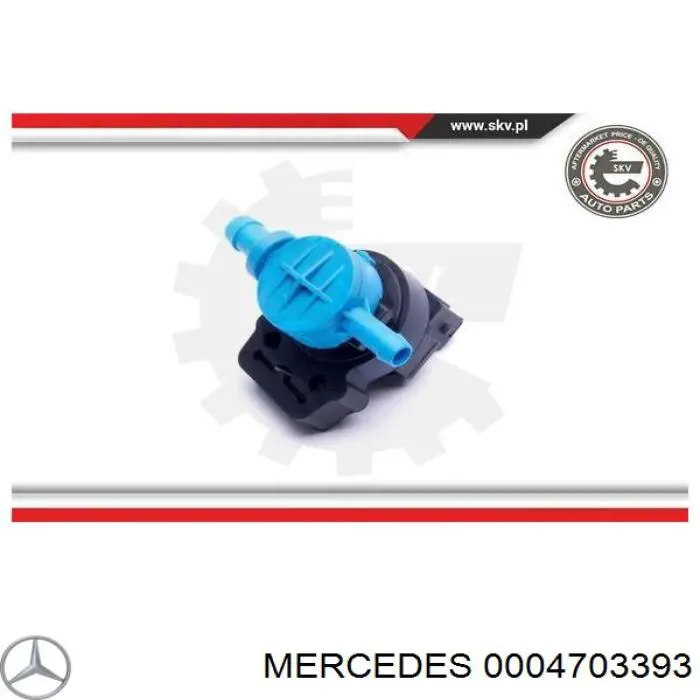 Zawór pochłaniacza oparów paliwa Mercedes A1404700093 cena, od 34,05 USD