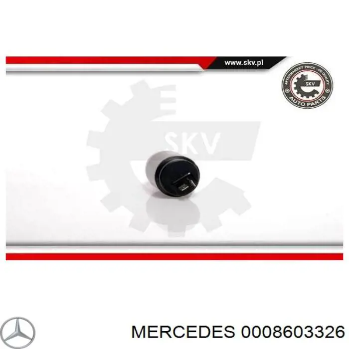 Do koszyka 0008603326 Mercedes Pompka spryskiwacza szyby przedniej