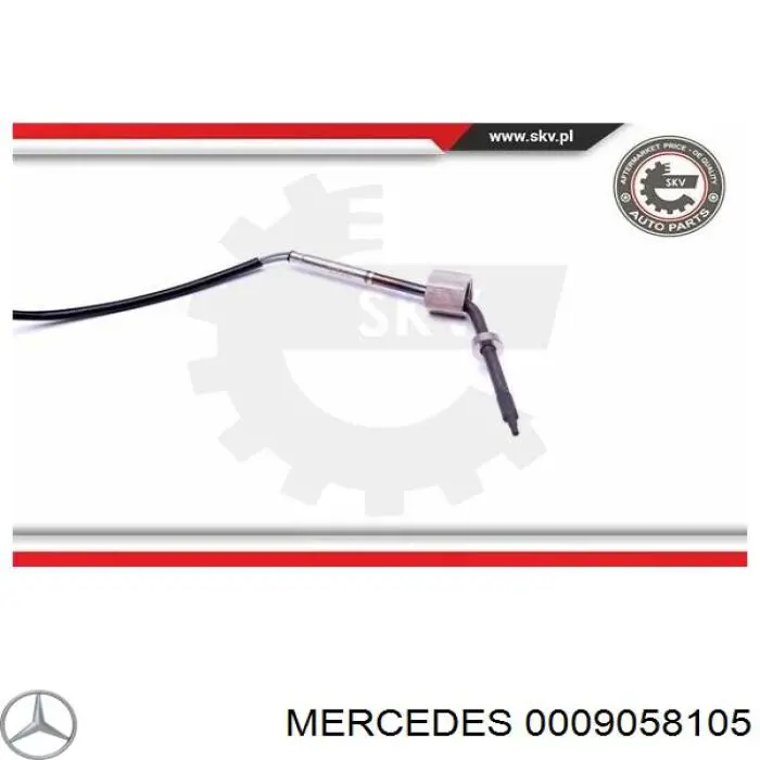 0009057705 Mercedes Czujnik temperatury spalin, w katalizatorze