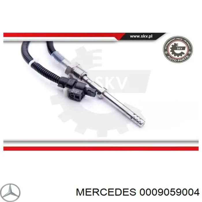 0009059004 Mercedes Czujnik temperatury spalin, po katalizatorze