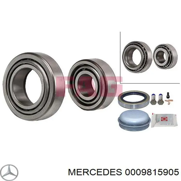 Do koszyka 0009815905 Mercedes Łożysko zewnętrzne piasty przedniej