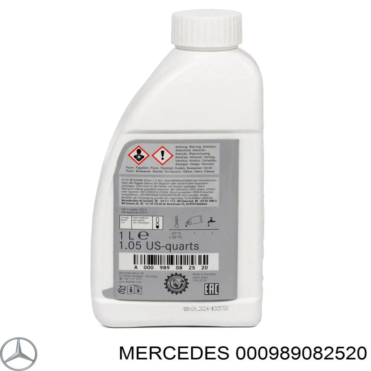 Ciecz chłodząca Mercedes 000989082520 cena, od 13,65 USD