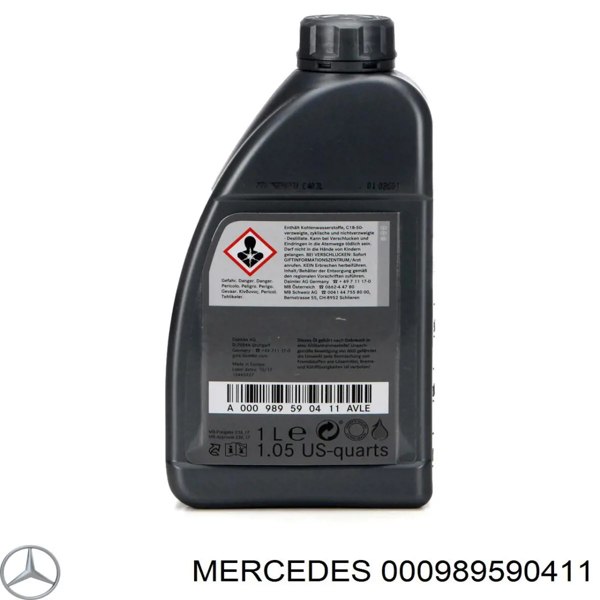 Olej przekładniowy 000989590411 Mercedes