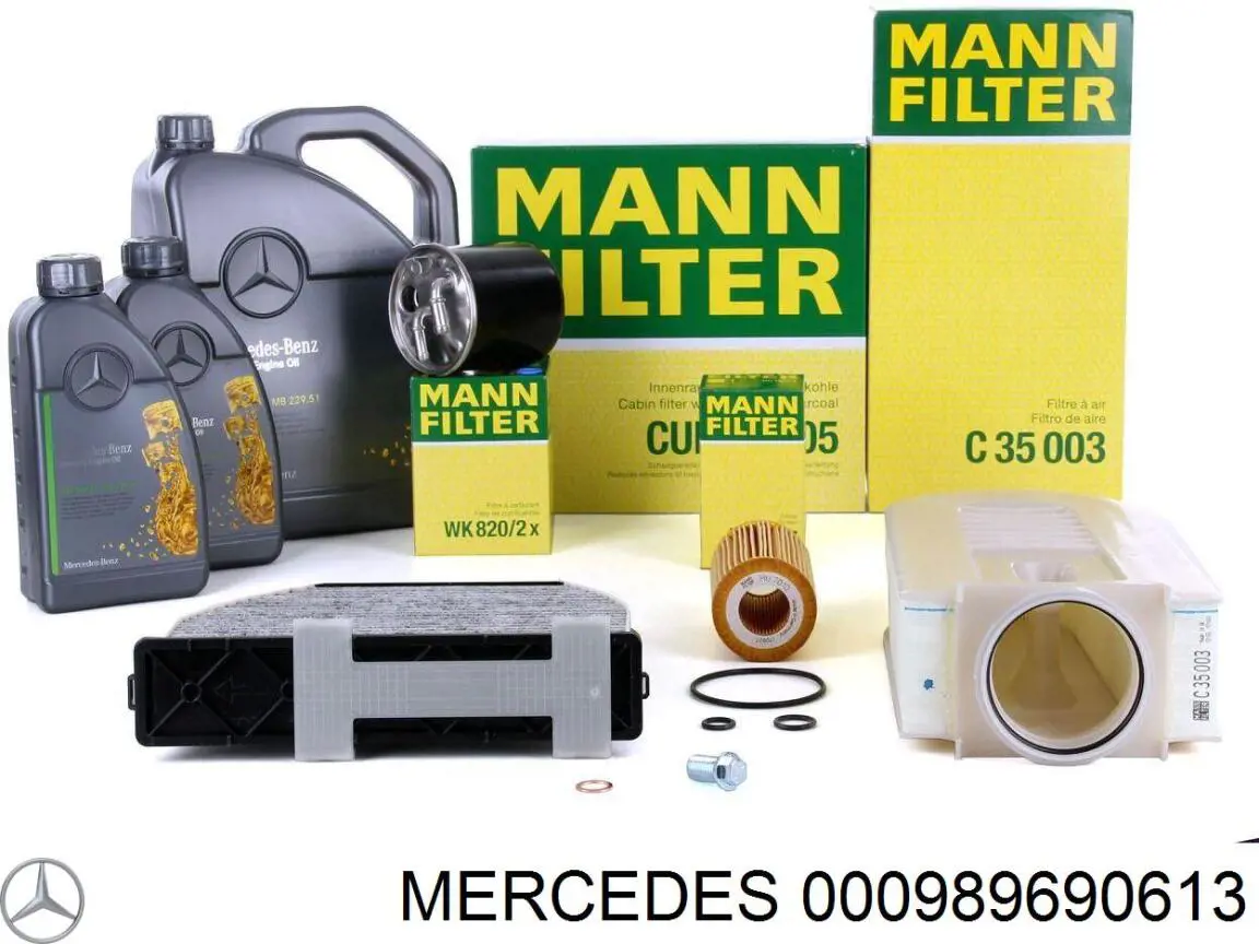 Olej do silnika 000989690613 Mercedes