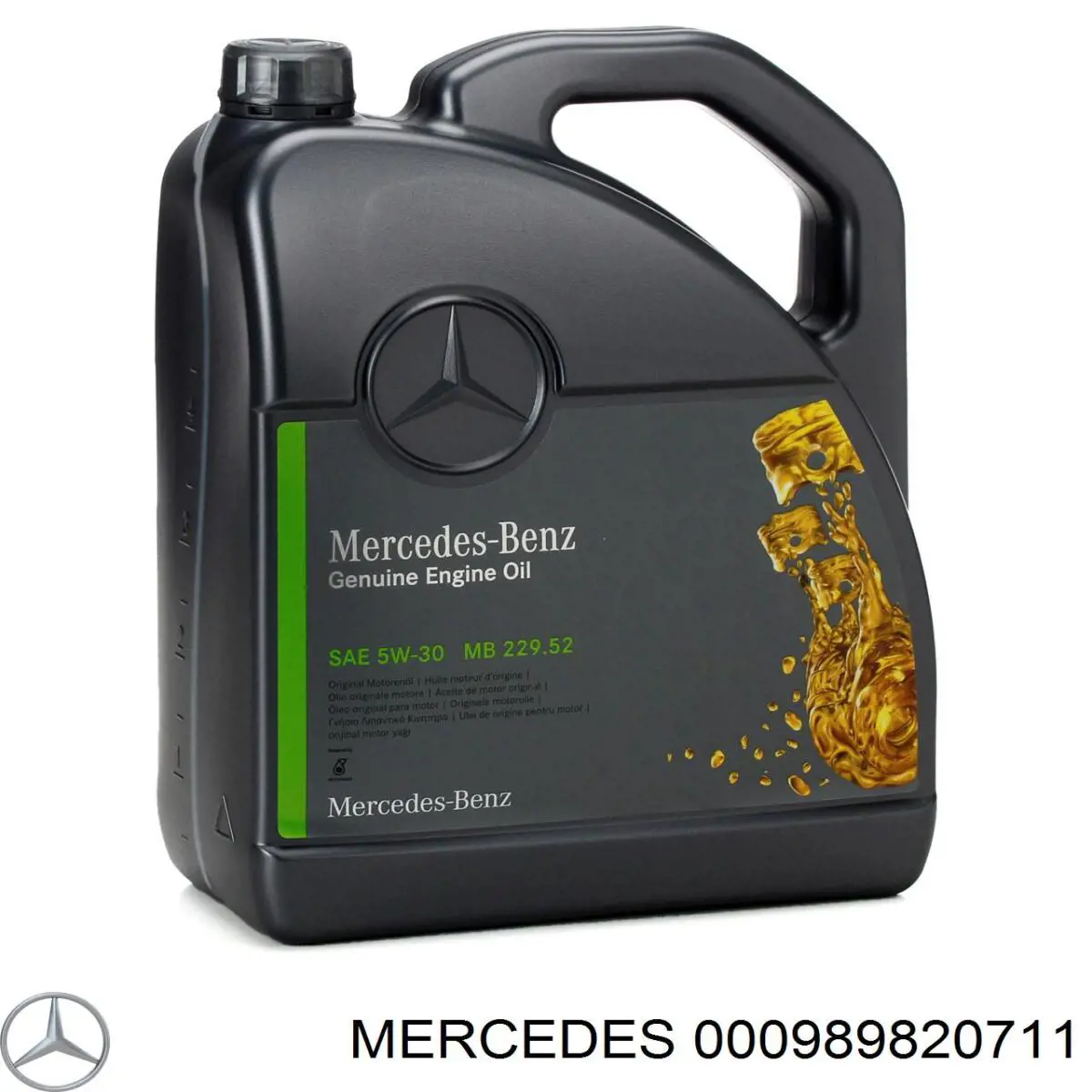 Olej do silnika 000989820711 Mercedes