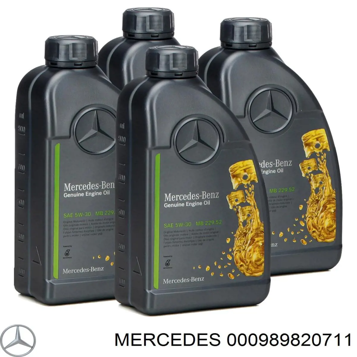 Olej do silnika Mercedes 000989820711 cena, od 17,82 USD