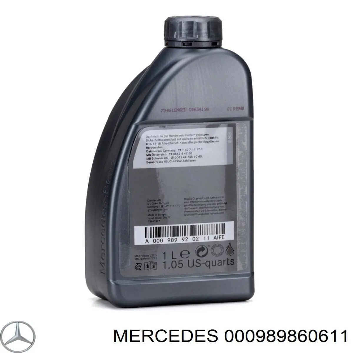 000989860611 Mercedes Olej do silnika