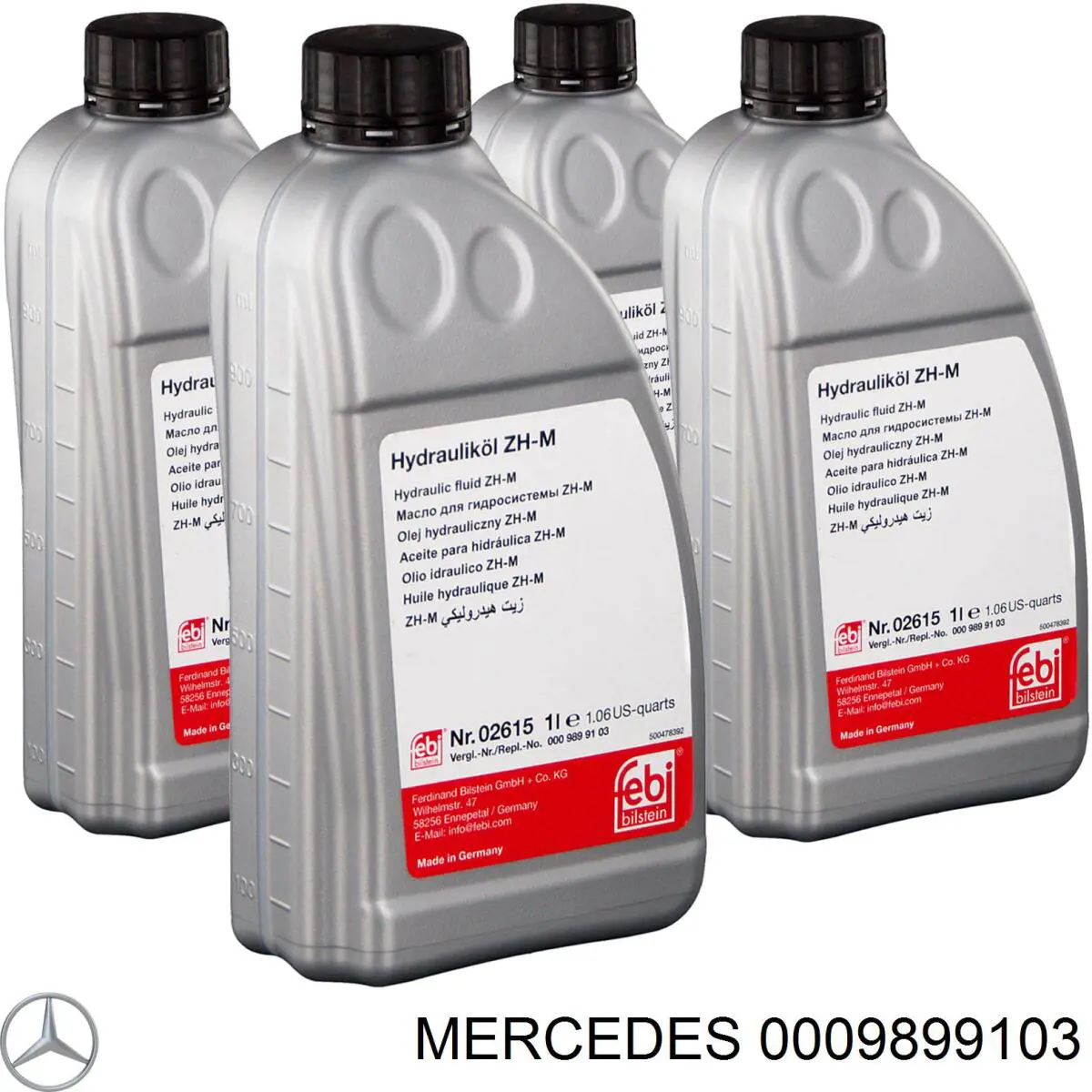 Do koszyka 0009899103 Mercedes Olej układu zawieszenia aktywnego