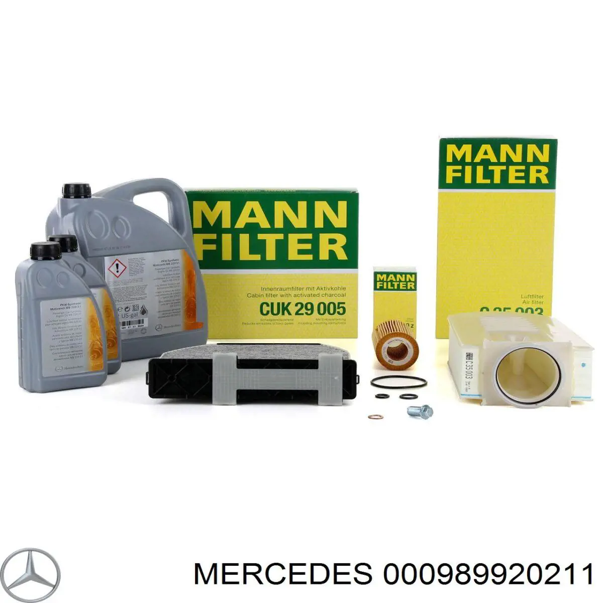 Olej do silnika 000989920211 Mercedes