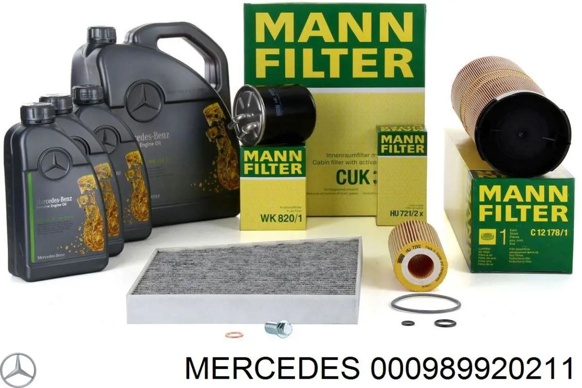Olej do silnika Mercedes 000989210711 cena, od 17,67 USD