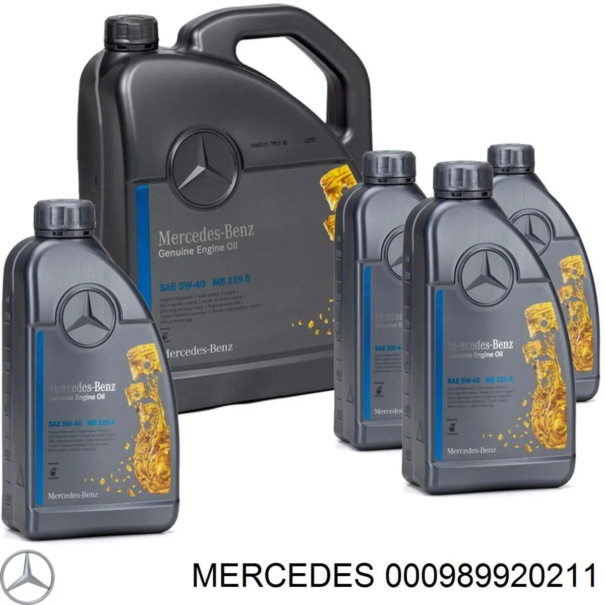 Olej do silnika Mercedes 000989210711