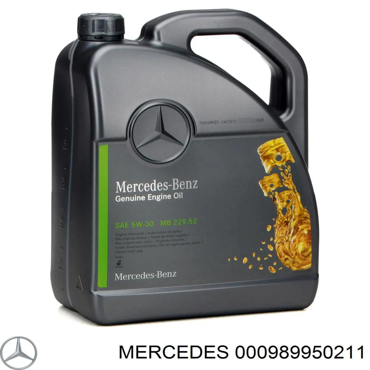 Olej do silnika A000989330911 Mercedes