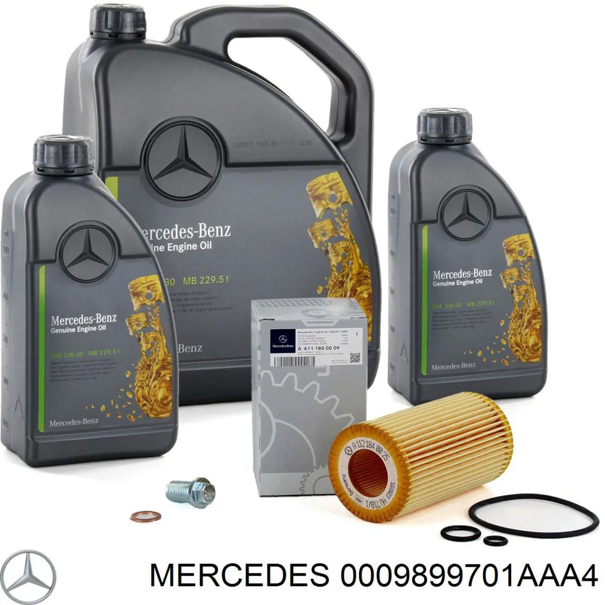 Olej do silnika 0009899701AAA4 Mercedes