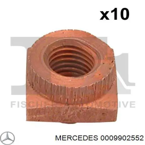 0009902552 Mercedes nakrętka mocowania kolektora wydechowego