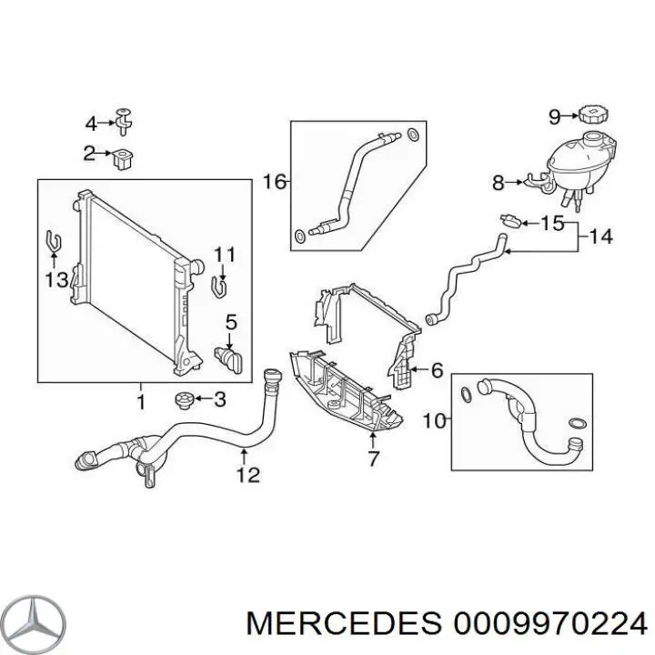 Pokrywa (korek) chłodnicy do Mercedes E (W212)