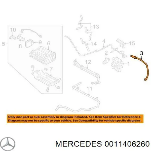 0011406260 Mercedes Regulator biegu jałowego