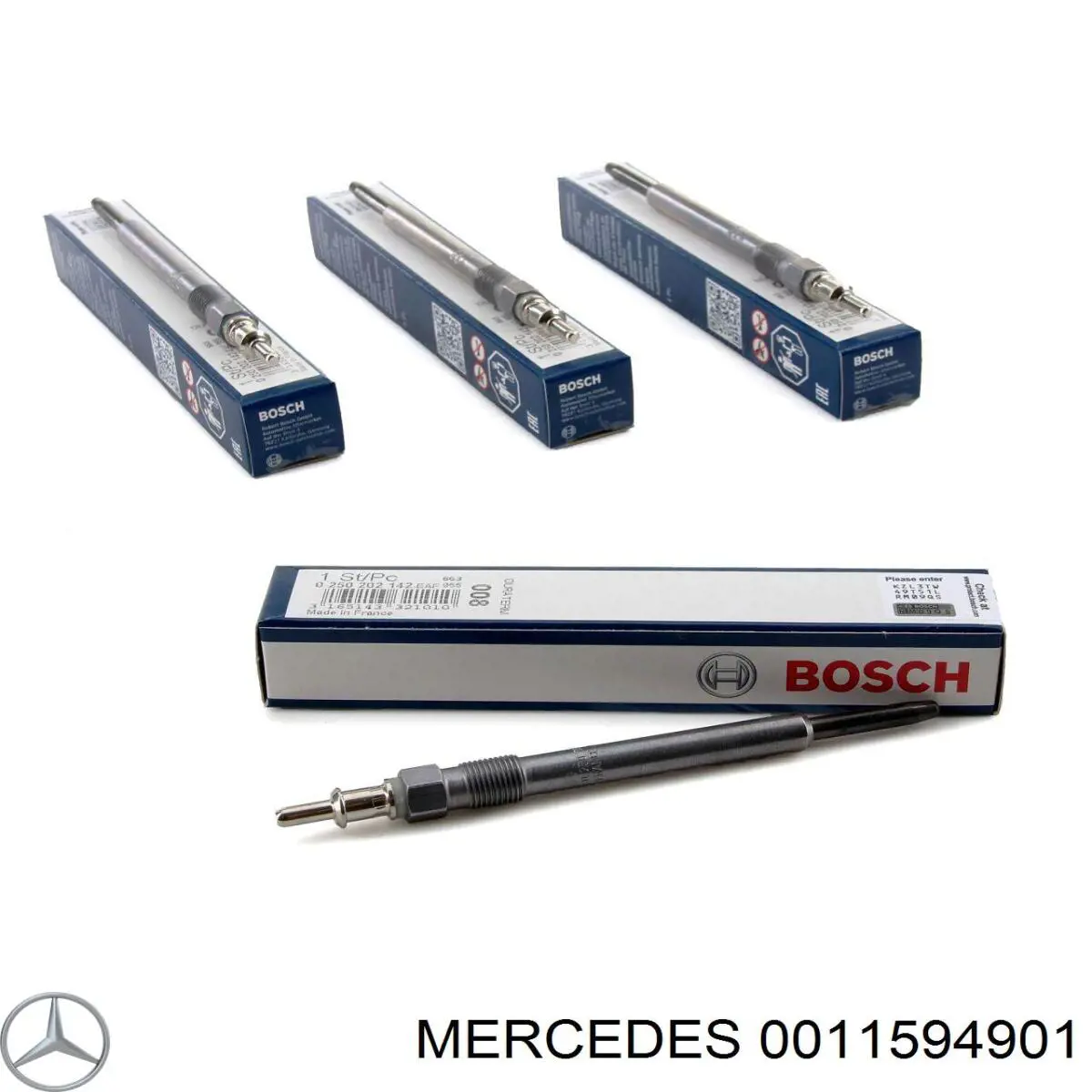 Świeca żarowa Mercedes 0011594901 cena, od 9,89 USD