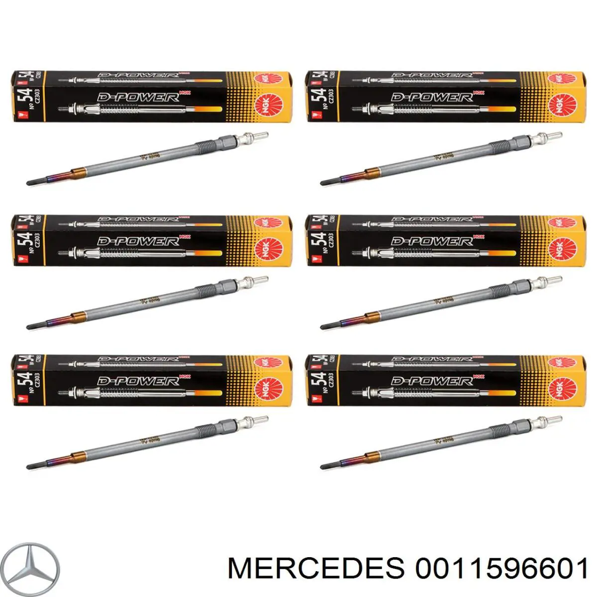 0011596601 Mercedes Świeca żarowa