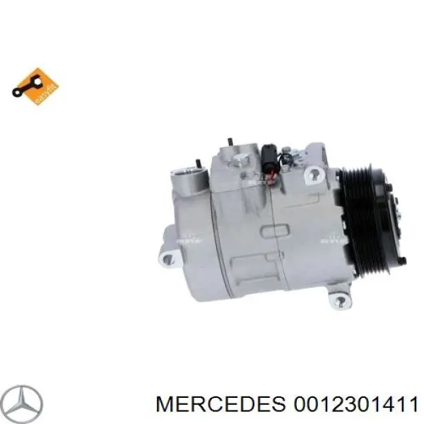 Sprężarka klimatyzacji Mercedes 0012301411 cena, od 27,38 USD