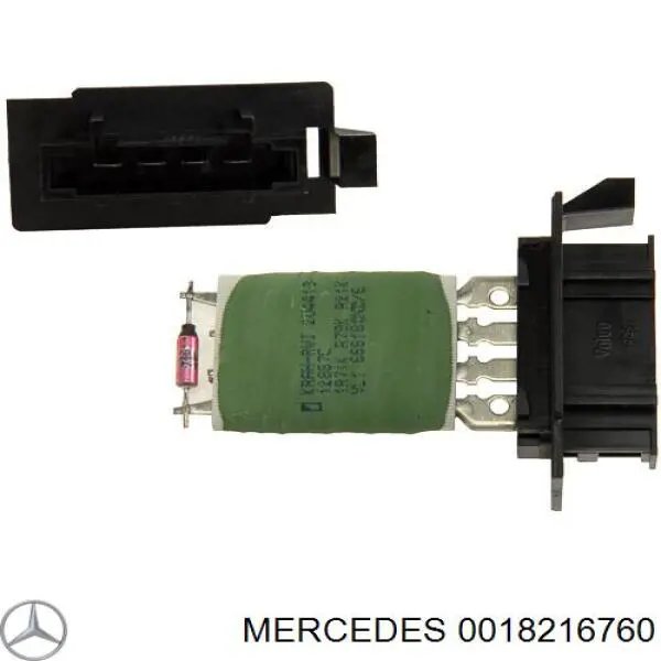 0018216760 Mercedes Rezystor wentylatora nagrzewnicy (ogrzewacza kabiny)
