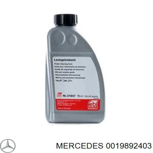 Płyn hydraulicznego układu wspomagania 0019892403 Mercedes