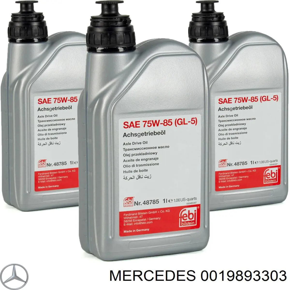 Do koszyka 0019893303 Mercedes Olej przekładniowy