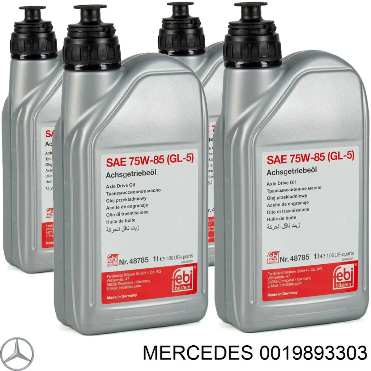 Olej przekładniowy 0019893303 Mercedes