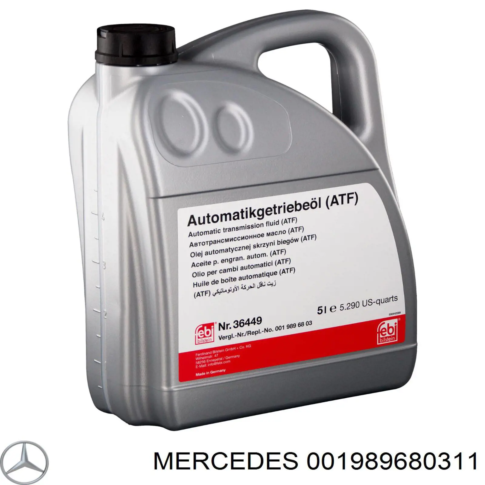 Do koszyka 001989680311 Mercedes Olej przekładniowy