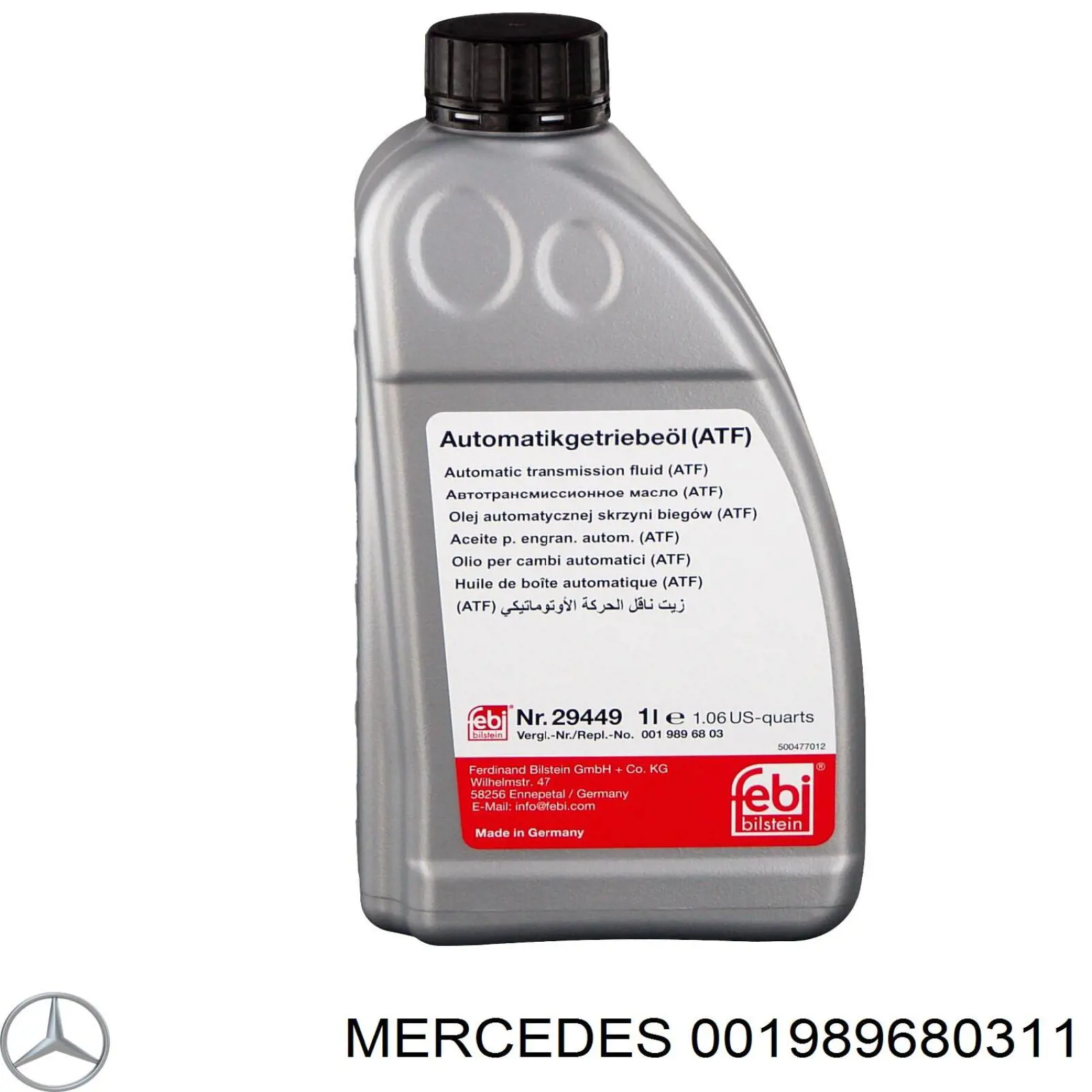 Do koszyka 001989680311 Mercedes Olej przekładniowy