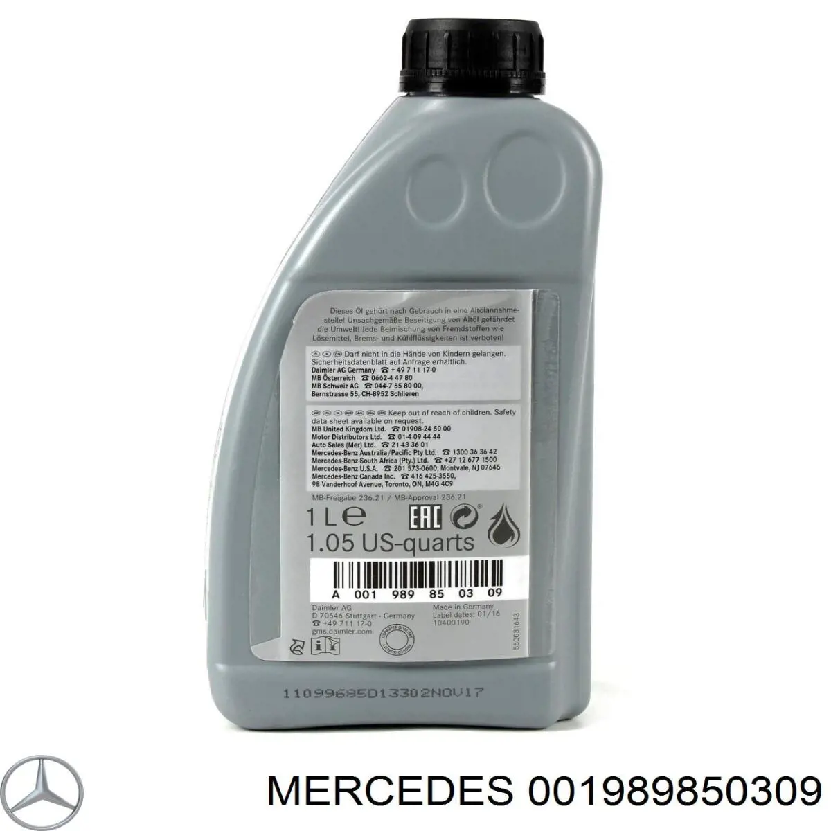 001989850309 Mercedes Olej przekładniowy