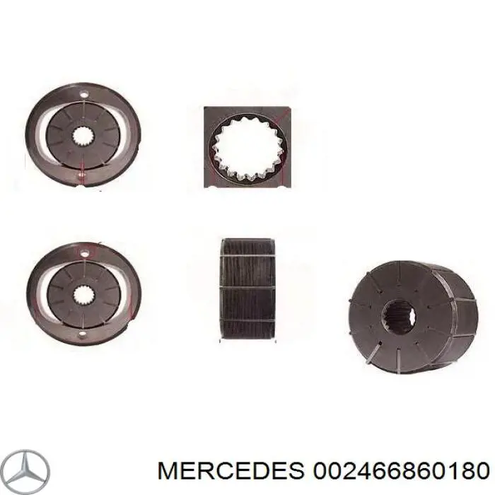 Do koszyka 002466860180 Mercedes Pompa wspomagania hydraulicznego kierownicy