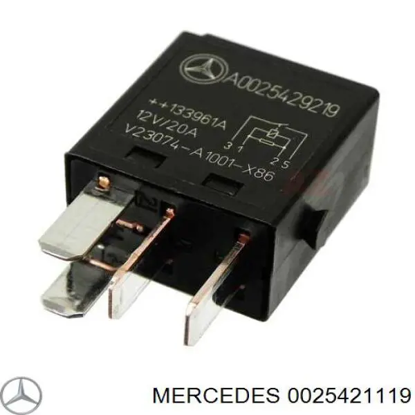 Do koszyka 0025421119 Mercedes Przekaźnik wentylatora