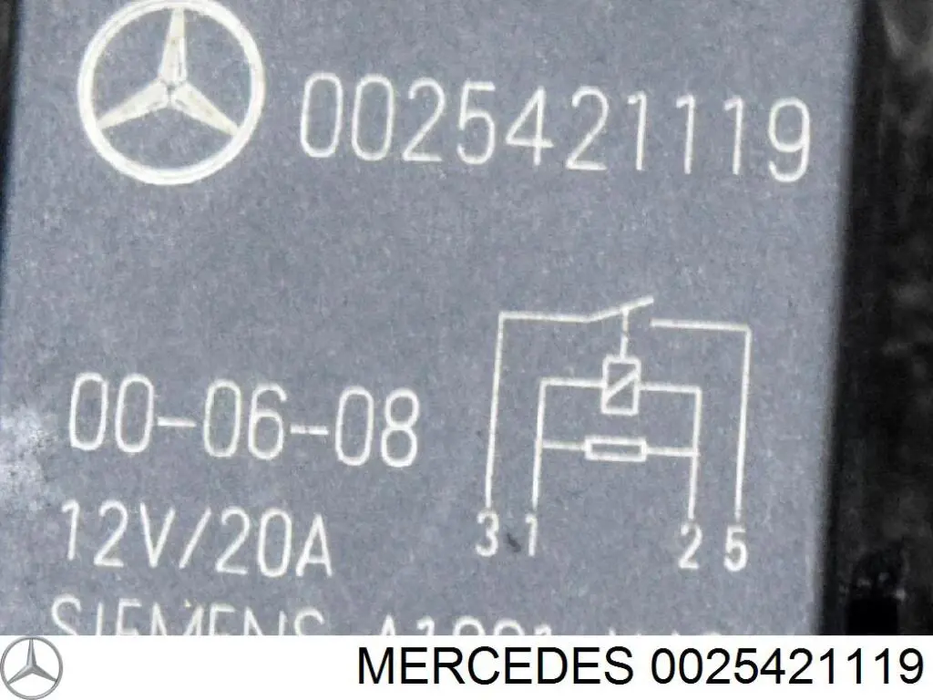 Przekaźnik wentylatora 0025421119 Mercedes